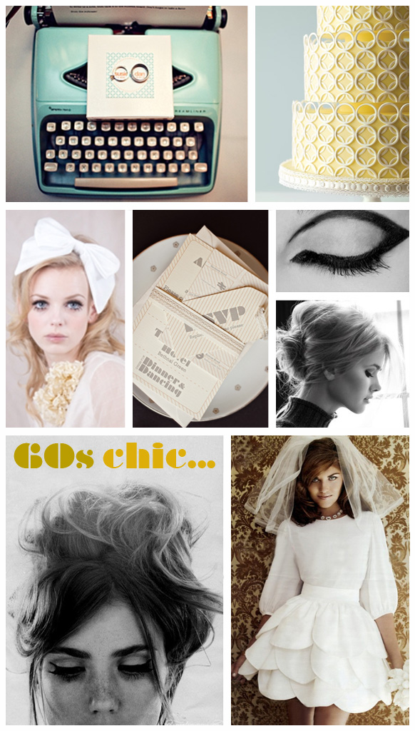 60s Chic bridal inspiration {mood board}