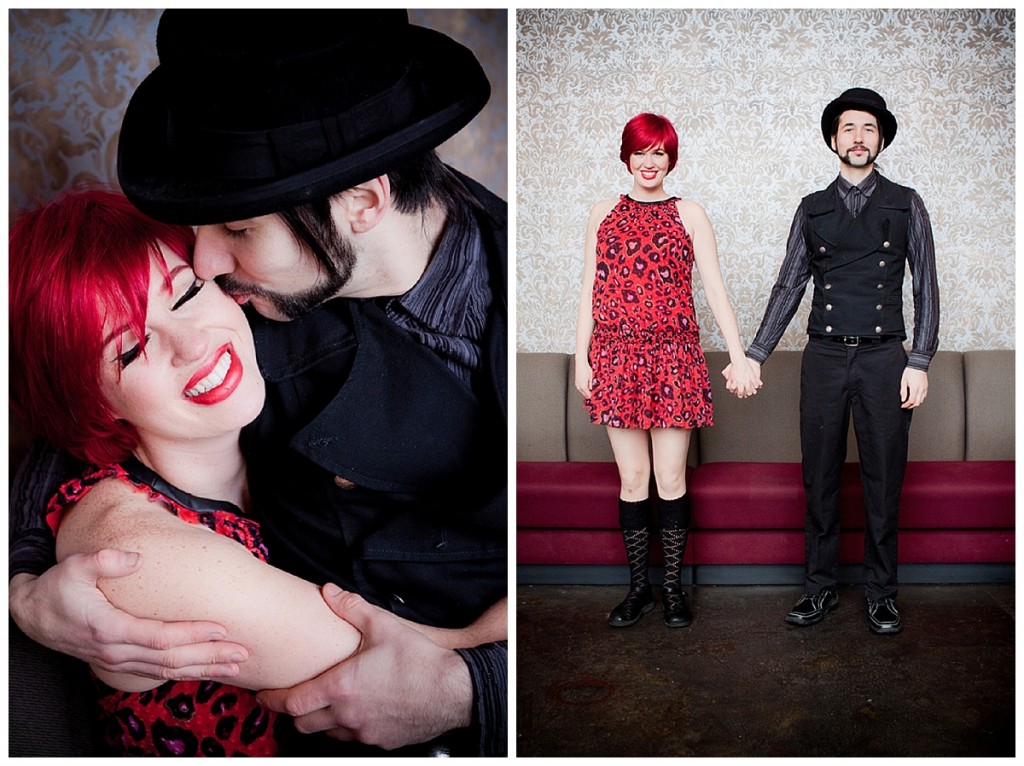 A very Rock n' Roll engagement shoot