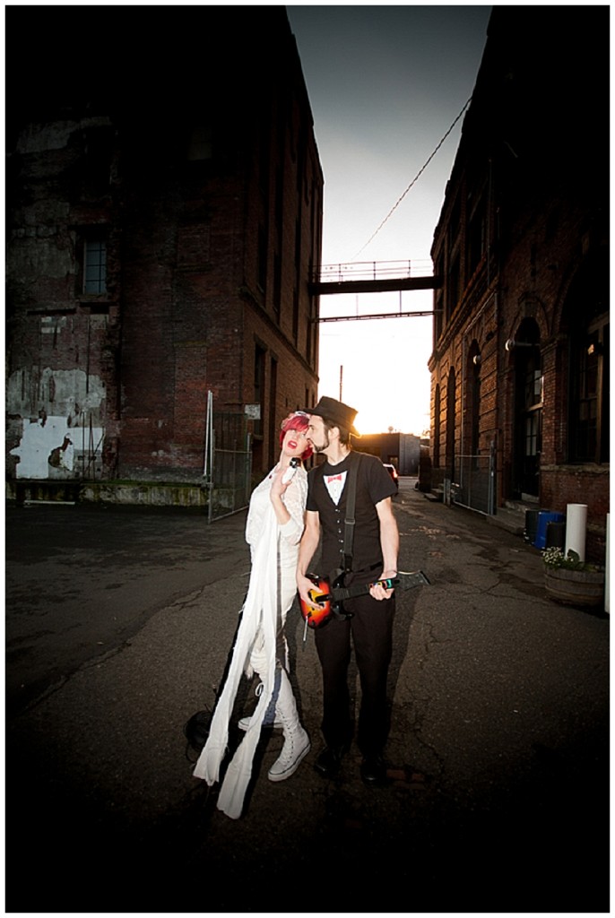 A very Rock n' Roll engagement shoot