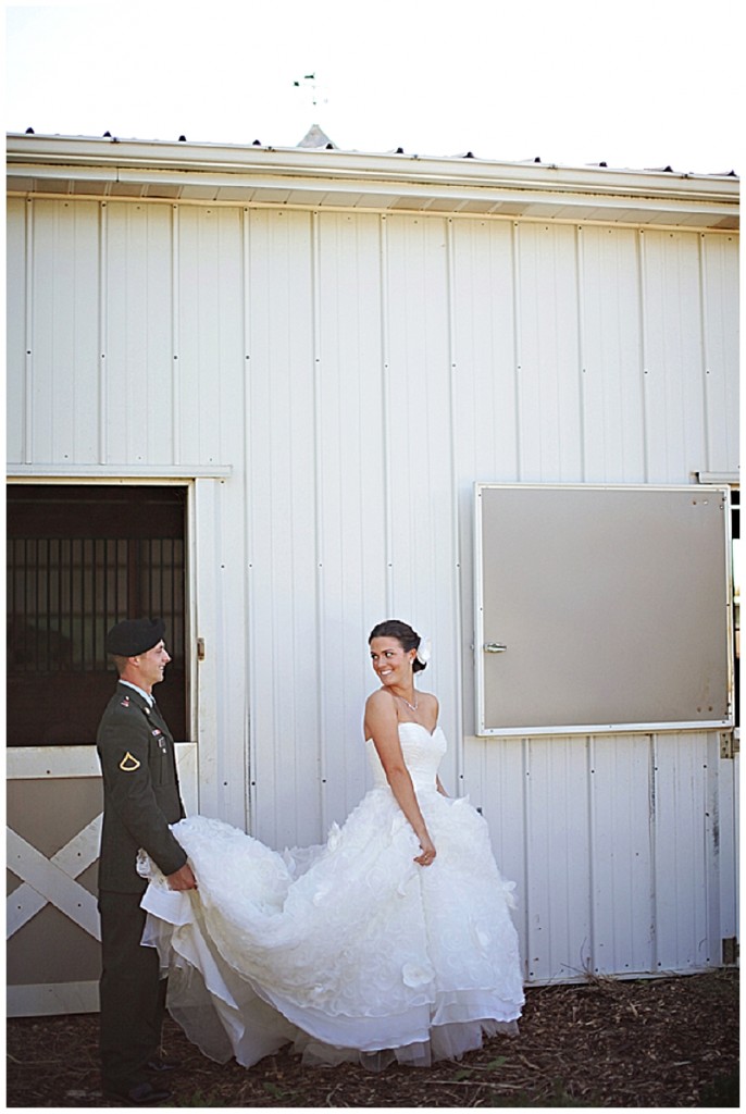 A romantic and dreamy, outdoor military wedding...