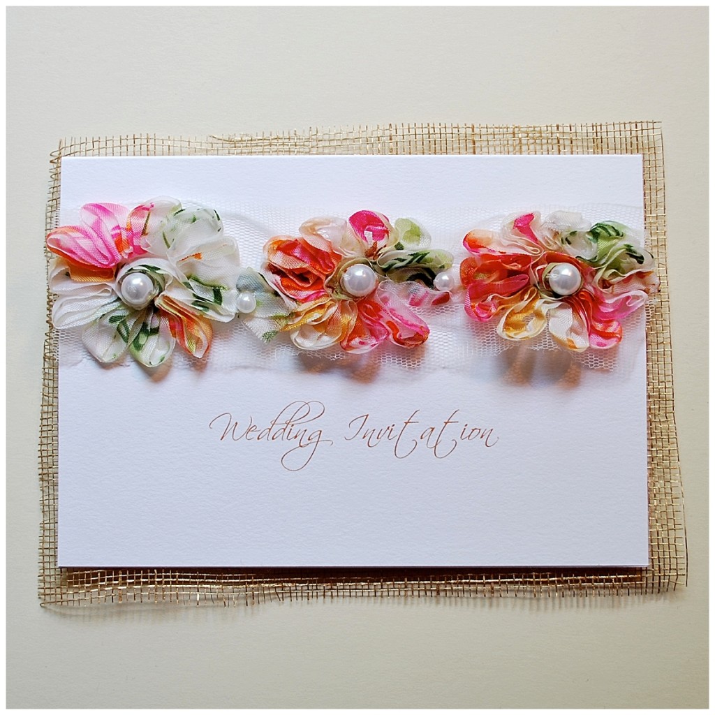 flowers and pearls wedding stationery ~ little jem