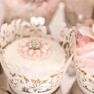 Navy, Silver, Pink & Grey wedding dessert table inspiration