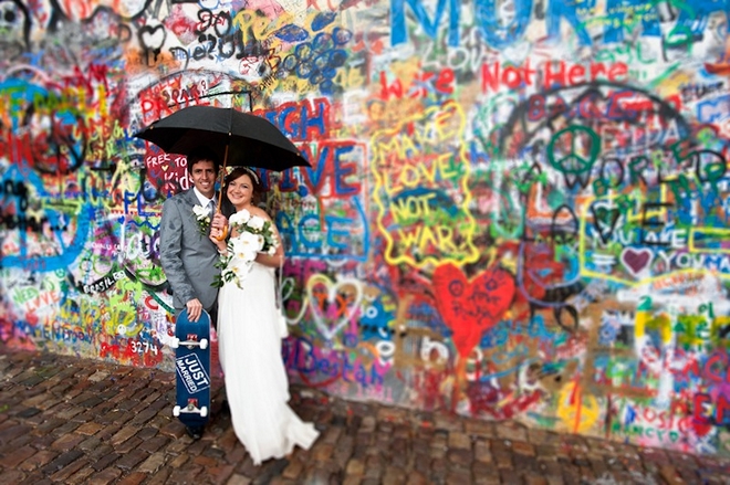 Wed in Prague: a relaxed city wedding with a pretty bohemian vibe