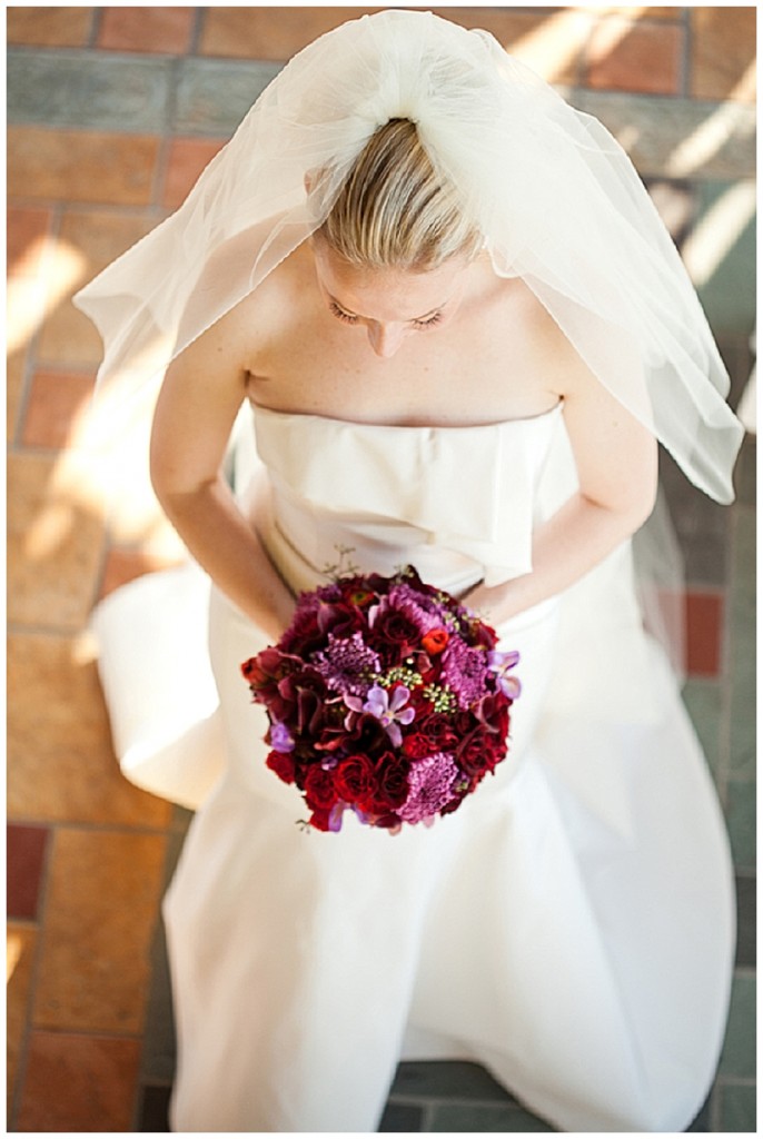 A black, white & ivory elegant winter wedding