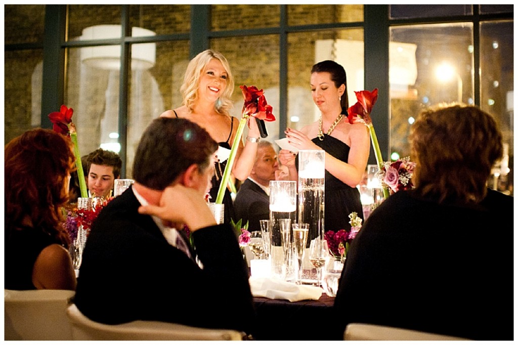 A black, white & ivory elegant winter wedding