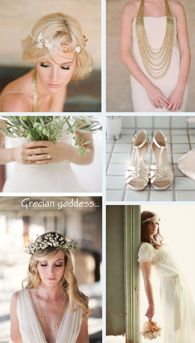 Grecian goddess ~ bridal inspiration