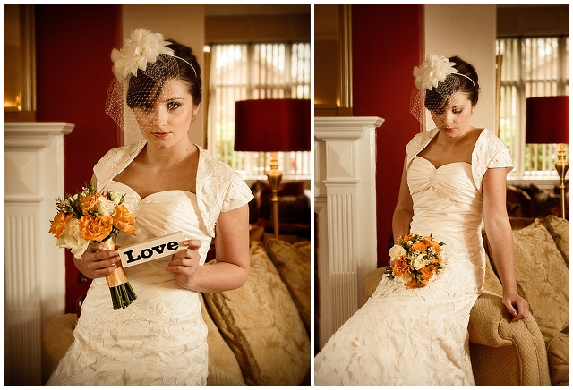A pretty little bridal shoot with earthy tones and a dash of orange!