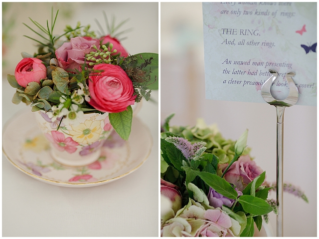 A pink wellies wedding with vintage styling