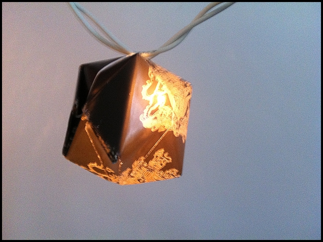 Origami inspired lantern {light} DIY ~ wedding ideas