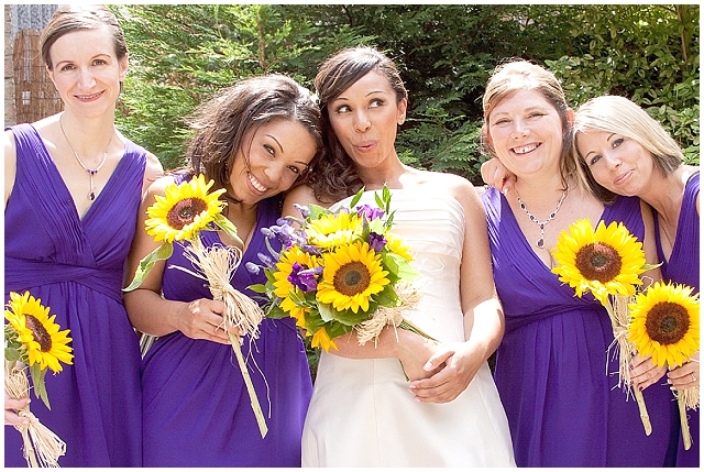 East London: Sunflowers | Real Wedding