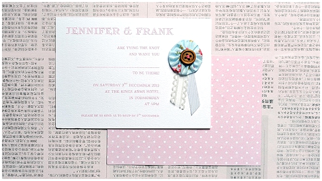 modern, quirky and altogether charming wedding stationery