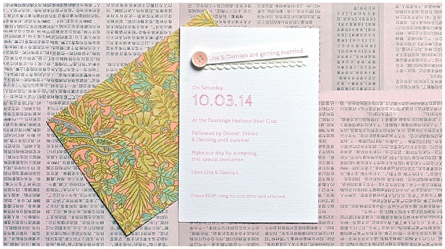 modern, quirky and altogether charming wedding stationery