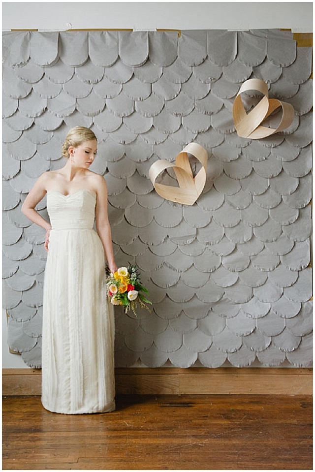 Pretty Scalloped Paper: DIY | Wedding Backdrop