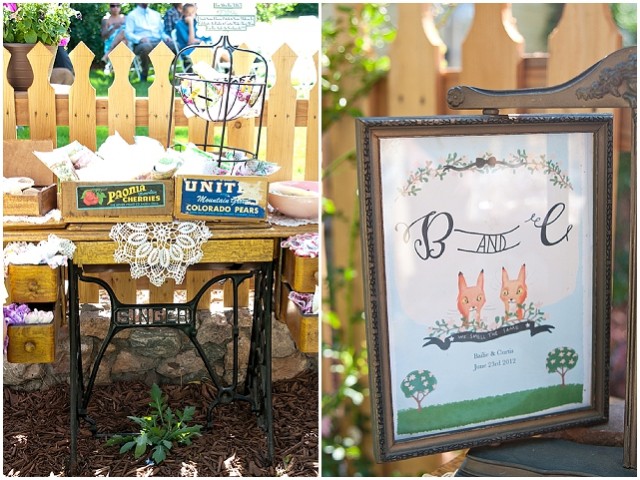 A creative backyard handfasting wedding