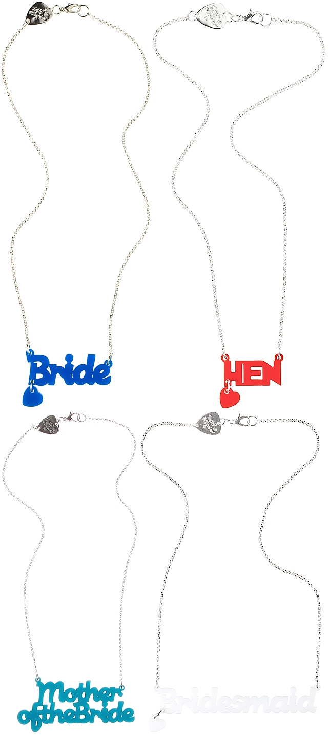 Hen night necklaces / accessories ~ Tatty Devine