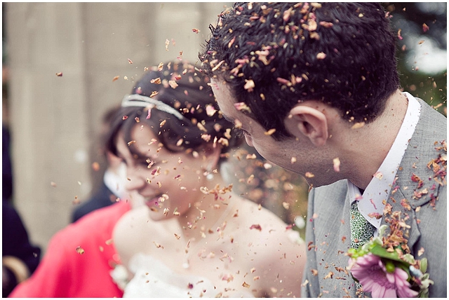 Natural Wedding Confetti ~ Bride & Groom