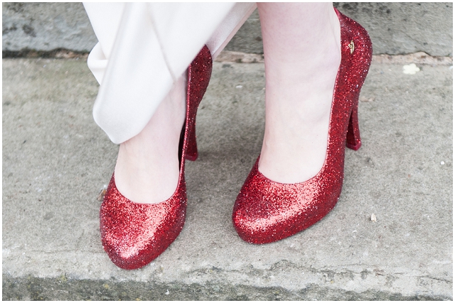Intimate Elopement: Sparkly Red Pumps | Real Wedding - Want That ...