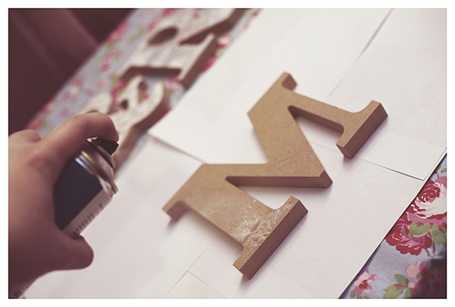 Wooden DIY Initials ~ Wedding Project - Want That Wedding ~ A UK Wedding Inspiration & Wedding Ideas Blog