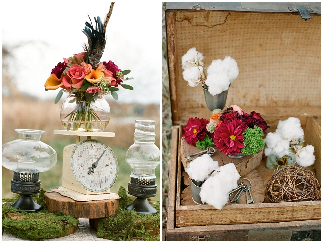 A Wonderfully Rustic & Whimsical Styled Bridal 