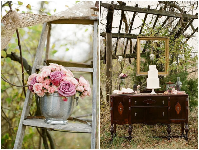 A Wonderfully Rustic & Whimsical Styled Bridal 