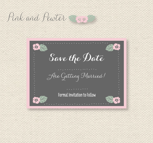 Download Free Printable Save The Dates | Pantone Colours 2013