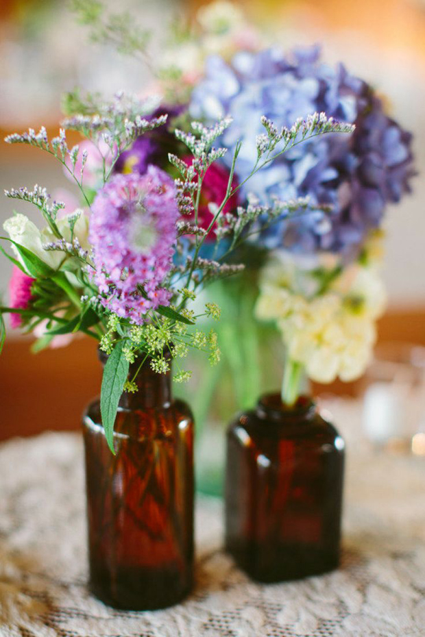 Coloured Glassware: Wedding Ideas + Inspiration