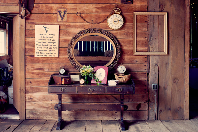Homemade: Vintage Clock Inspired | Barn Wedding