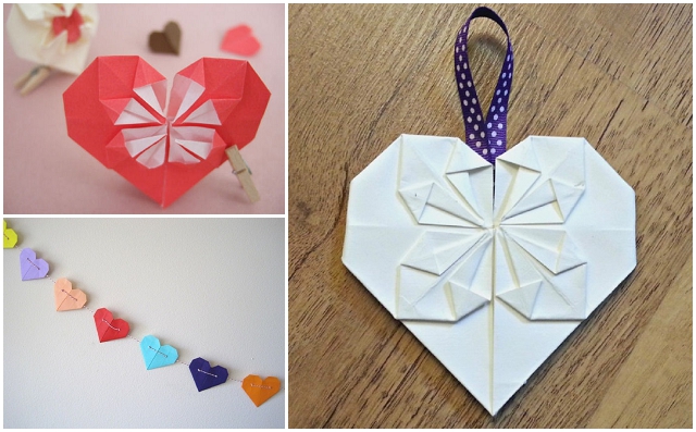 Wedding DIY Tutorial: Origami Heart Decorations | Place Cards
