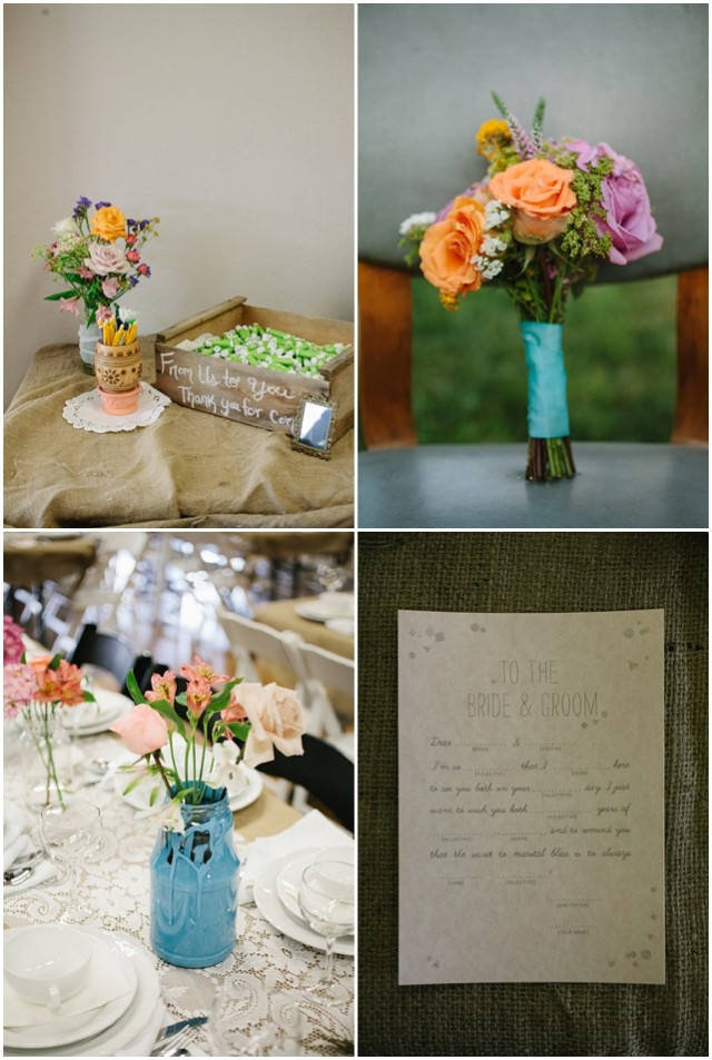 Modern Vintage: Rustic Touches | Real Wedding