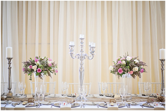 Super Pretty: Silver, Pink + Cream | Real Wedding