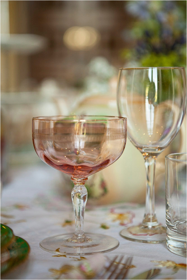 1940s wedding reception, table and crockery