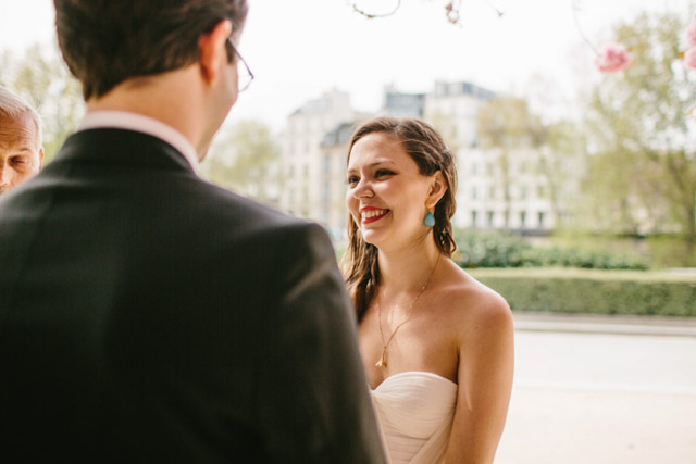 Notre Dame + Cherry Blossoms | Real French Wedding