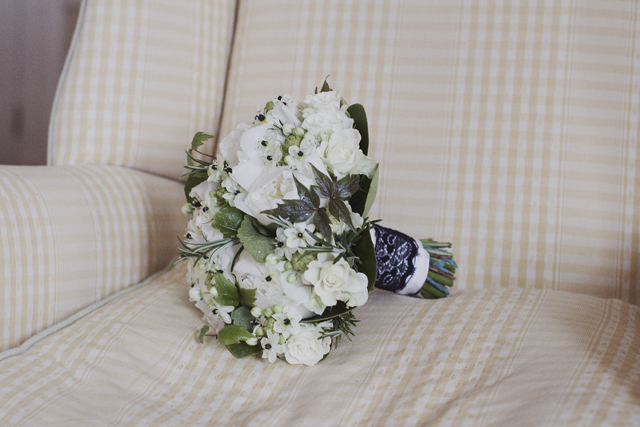 Lovely Black + White | Vintage Inspired Wedding Bouquet