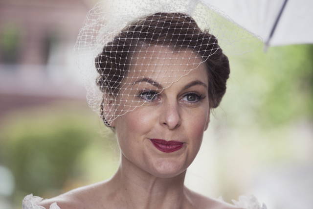 Lovely Black + White | Vintage Inspired Bride: Birdcage Veil