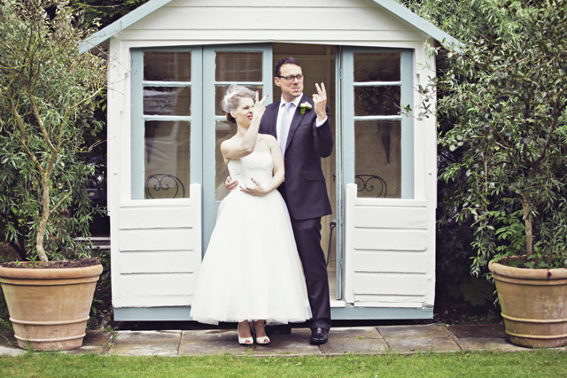 Lovely Black + White | Vintage Inspired: Real Wedding