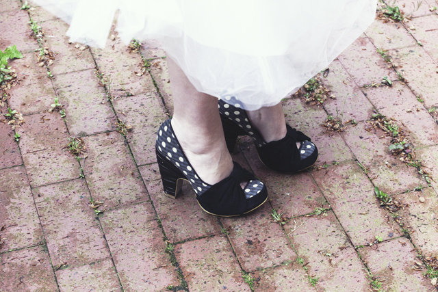 Vintage Bride | Black & White Polka Dot Shoes | Irregular Choice