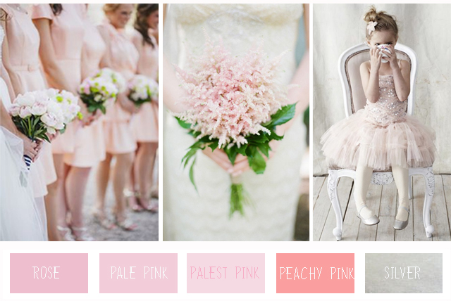 Chic Colour Combinations: Pale Pink + Silver | Wedding Inspiration