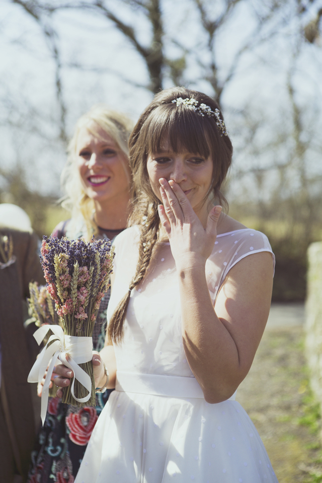 dried flower bouquet wedding bride