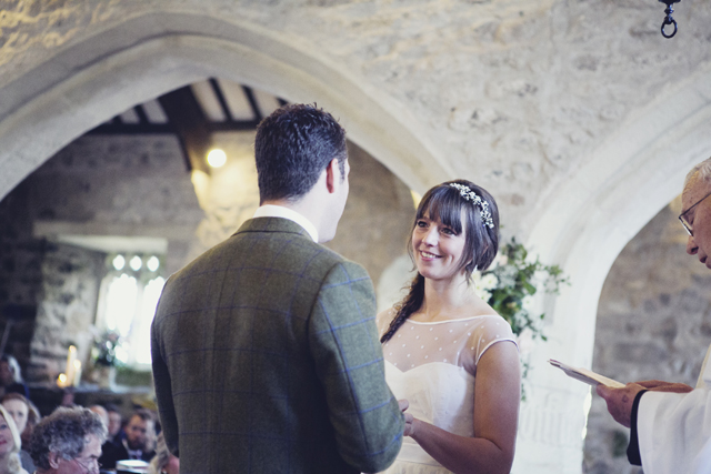 polka dot bride, fish tail braid