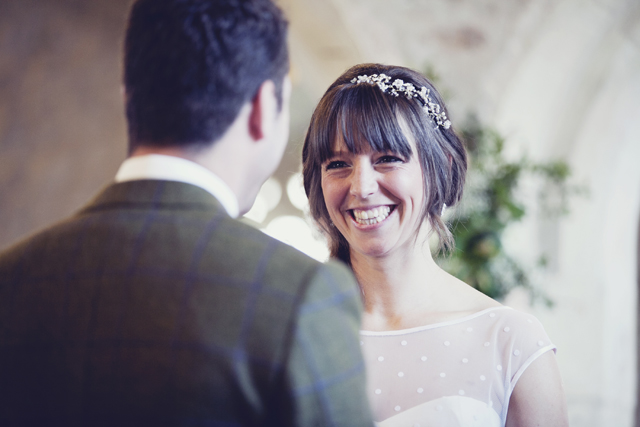 polka dot bride, fish tail braid