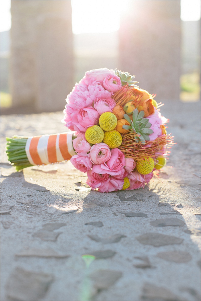 Pale Aqua, Pink, Orange and Yellow: Real Wedding Pale Aqua, Pink, Orange and Yellow: Real Wedding