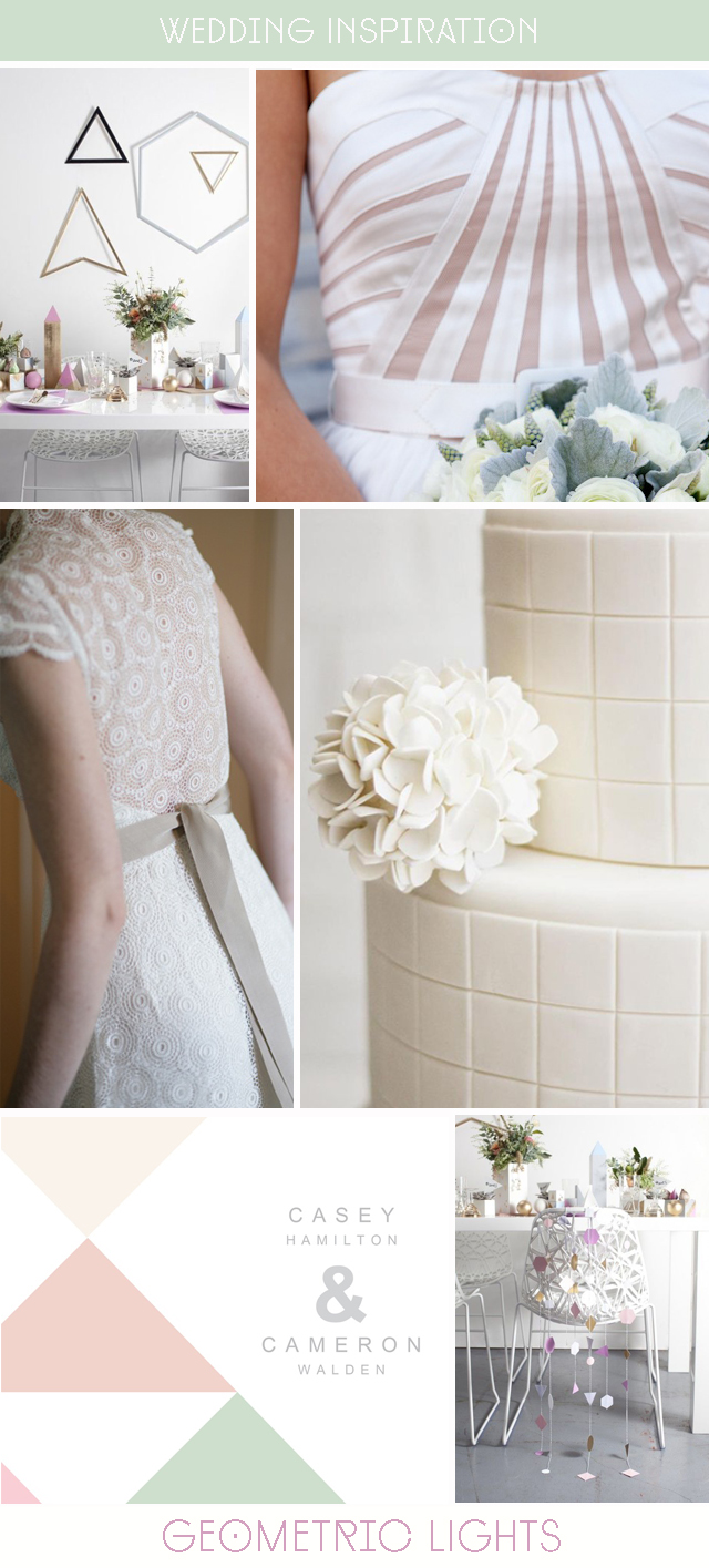 geometric wedding inspiration & ideas