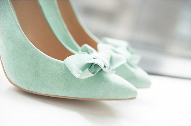 mint wedding shoes