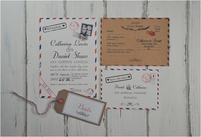 PaperGrace - Vintage Post wedding stationery