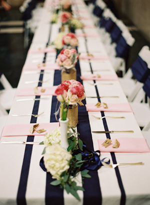 Navy, pink & gold Wedding Inspiration