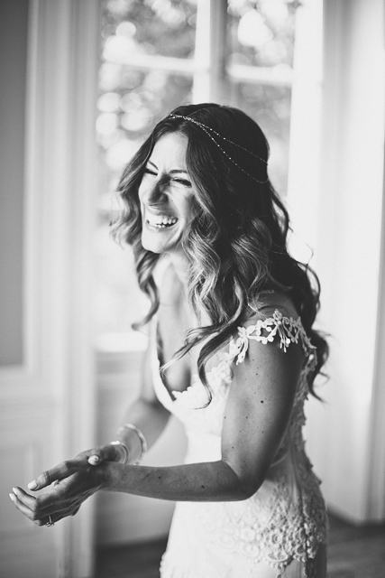 Beautiful vintage boho bride