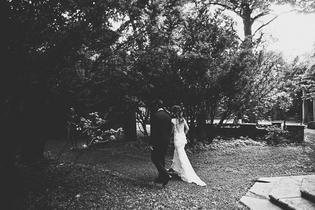 boho vintage bride and husband