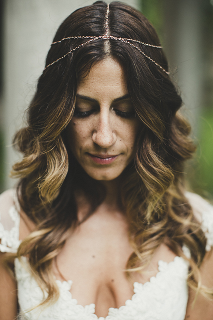 boho bride head jewellery 