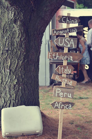 Vintage Travel Wedding Signage