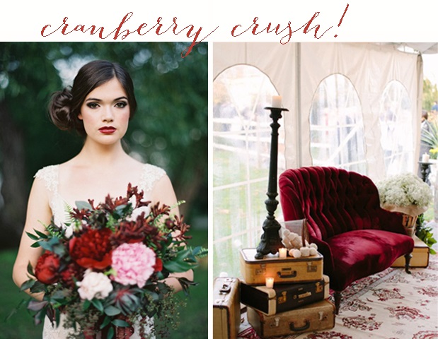 Cranberry Crush Colour Inspiration: Wedding Ideas